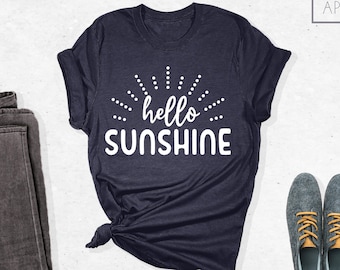 Hello Sunshine Shirt, Sunshine Shirt, Sunshine Gift, Summer Shirt, Hello Summer Shirt, Summer Vacation Shirt, Family Vacation Shirt