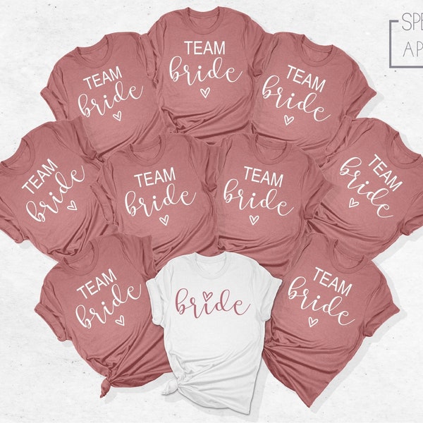 Team Bride Shirt, Bride Shirt, Bachelorette Party Shirts, Wedding Shirt, Bridal Party Shirt, Bridesmaid Shirts, Bridal Gift, Wedding Gift