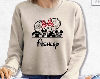 Custom Name Epcot Sweatshirt, Family Trip Disney Sweatshirt, World Traveler Sweatshirt, Magic Kingdom Sweatshirt, Disney Epcot Sweatshirt
