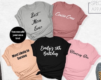 Custom Shirt, Custom T-Shirts, Custom Tee, Personalized Shirt, Custom Shirt Printing, Custom Shirt for Women, Custom Shirt for Men