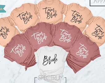 Team Bride Shirts, Team Bride T-Shirt, Team Bride T Shirt, Bride Team Shirt, Bridal Party Shirts, Bride Shirt, Bachelorette Party Shirt