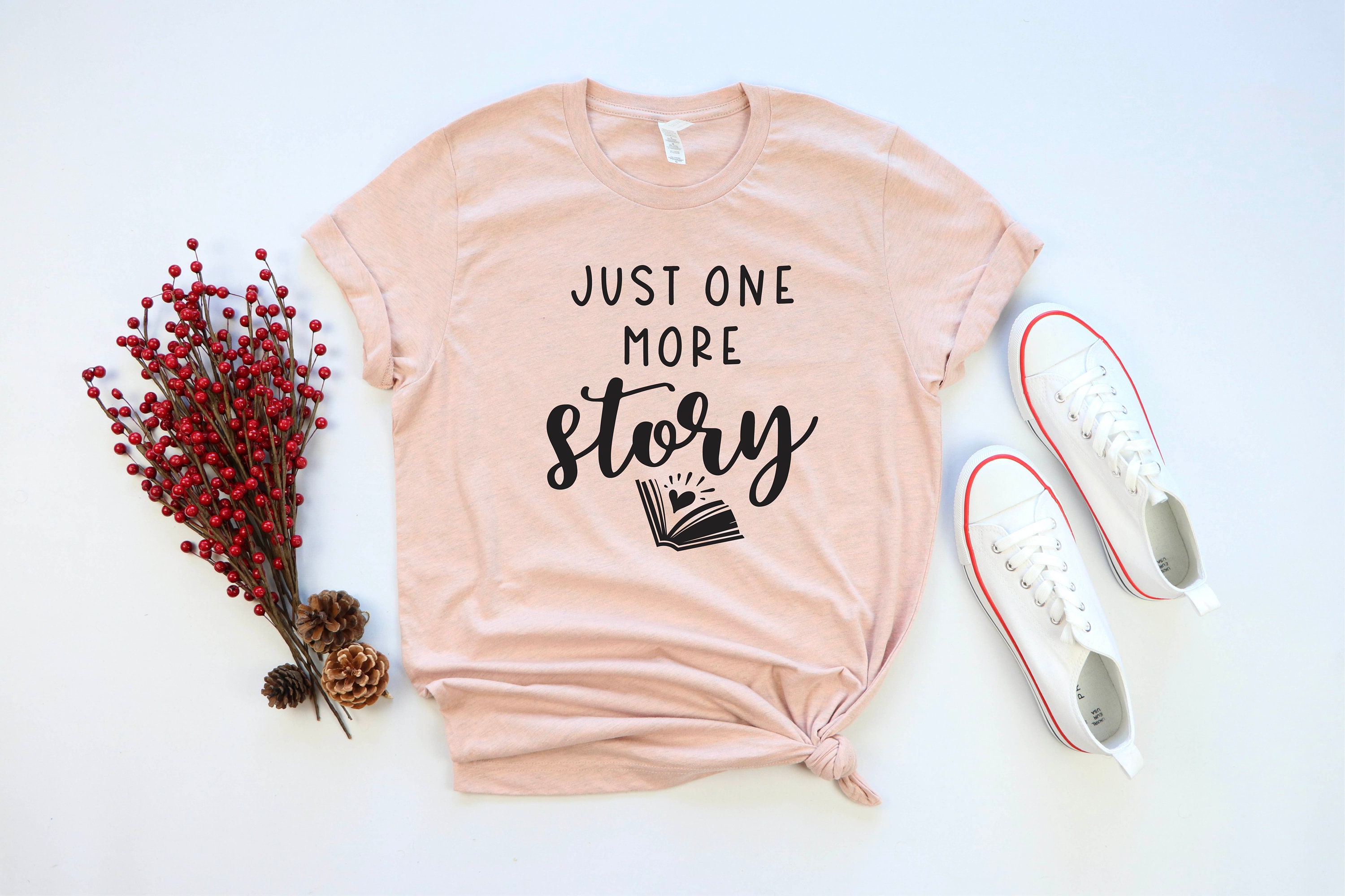 Just One More Story Shirt Funny Reading Shirt Book Lover Etsy UK