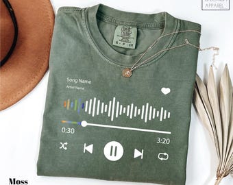 Custom Song Name Shirt , Custom Artist Name Shirt, Custom Song Name Shirt Gift For Birthday, Comfort Color Tee, Custom Favorite Artist Shirt