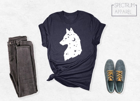 Wolf Shirt, Floral Wolf, Wolf Lover Gift, Animal Lover Shirt, Wolf Girl, Wolves Gifts, Wildlife Animals Tee, Floral Tshirt, Camp Shirt