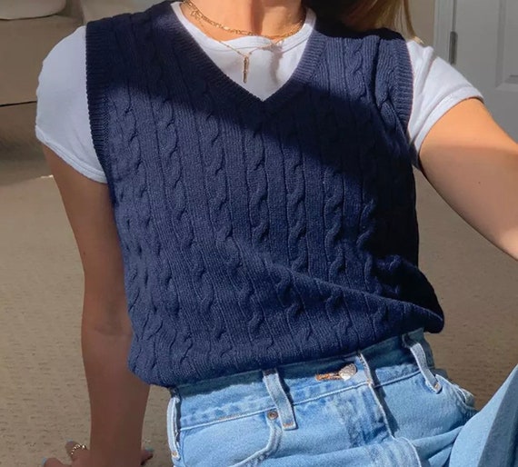 sleeveless jumper v neck