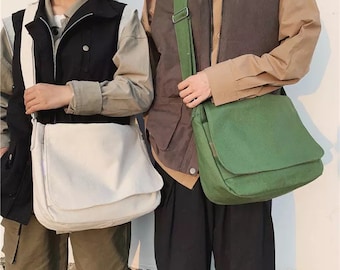 Techecho Mens Messenger Bag Shoulder Bag Leather Crossbody Bag Working Bag for Business School Gray Color : Brown, Size : M 