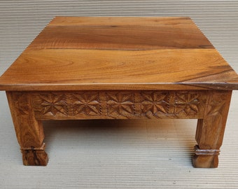 Carved Coffee Table Etsy
