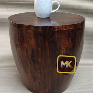 Wooden Coffee Table Wooden Round Coffee Table Living Room Table Handmade Cocktail Table Unique Shape Table Home Decor Indian Art