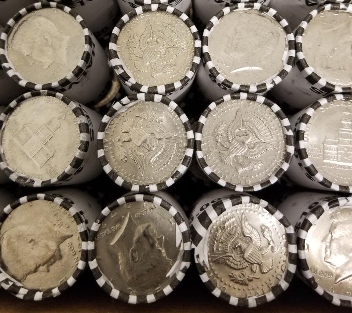 Unsearched Half Dollar Coin Roll Etsy