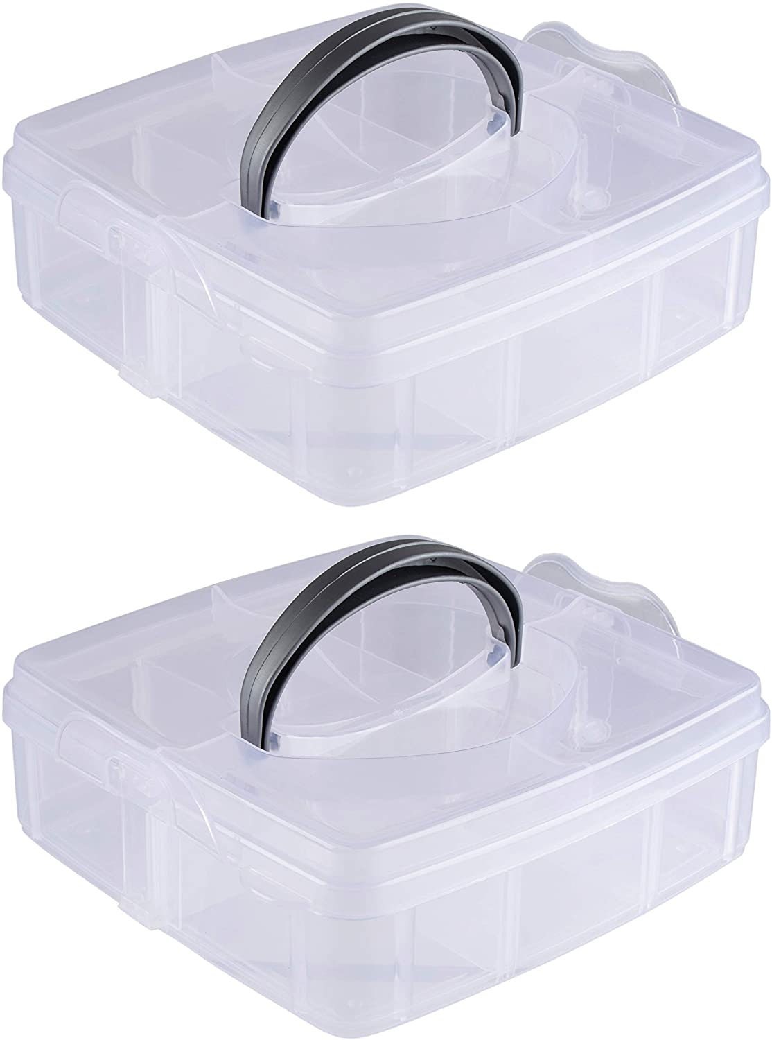 Plastic Craft Organizer Box with 6 Compartments 6 Inches Etsy