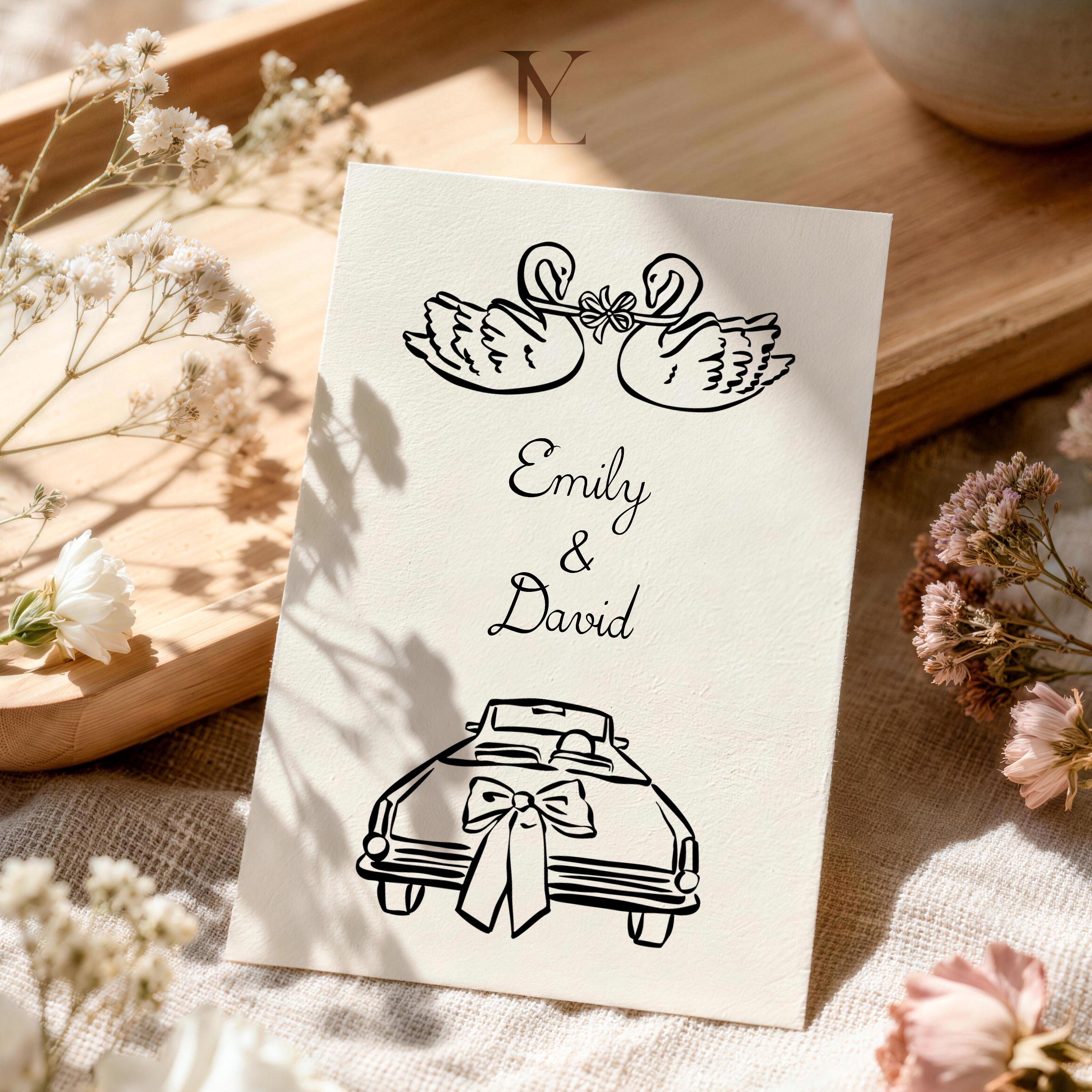 Whimsical Wedding Clipart Bundle | Hand Drawn Wedding SVG & PNG ...