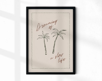 Slow Life Poster I Printable Poster HD I INSTANT DOWNLOAD I