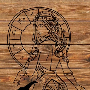 PNG SVG File Cool Scorpione Zodiaco Segno zodiacale Scorpione Tattoo Stencil Silhouette per Cricut - Taglierina in vinile