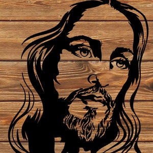 PNG SVG DXF File - Jesus - Christ - Of Nazareth - Religious - Tattoo Stencil for Cricut - Vinyl Cutter