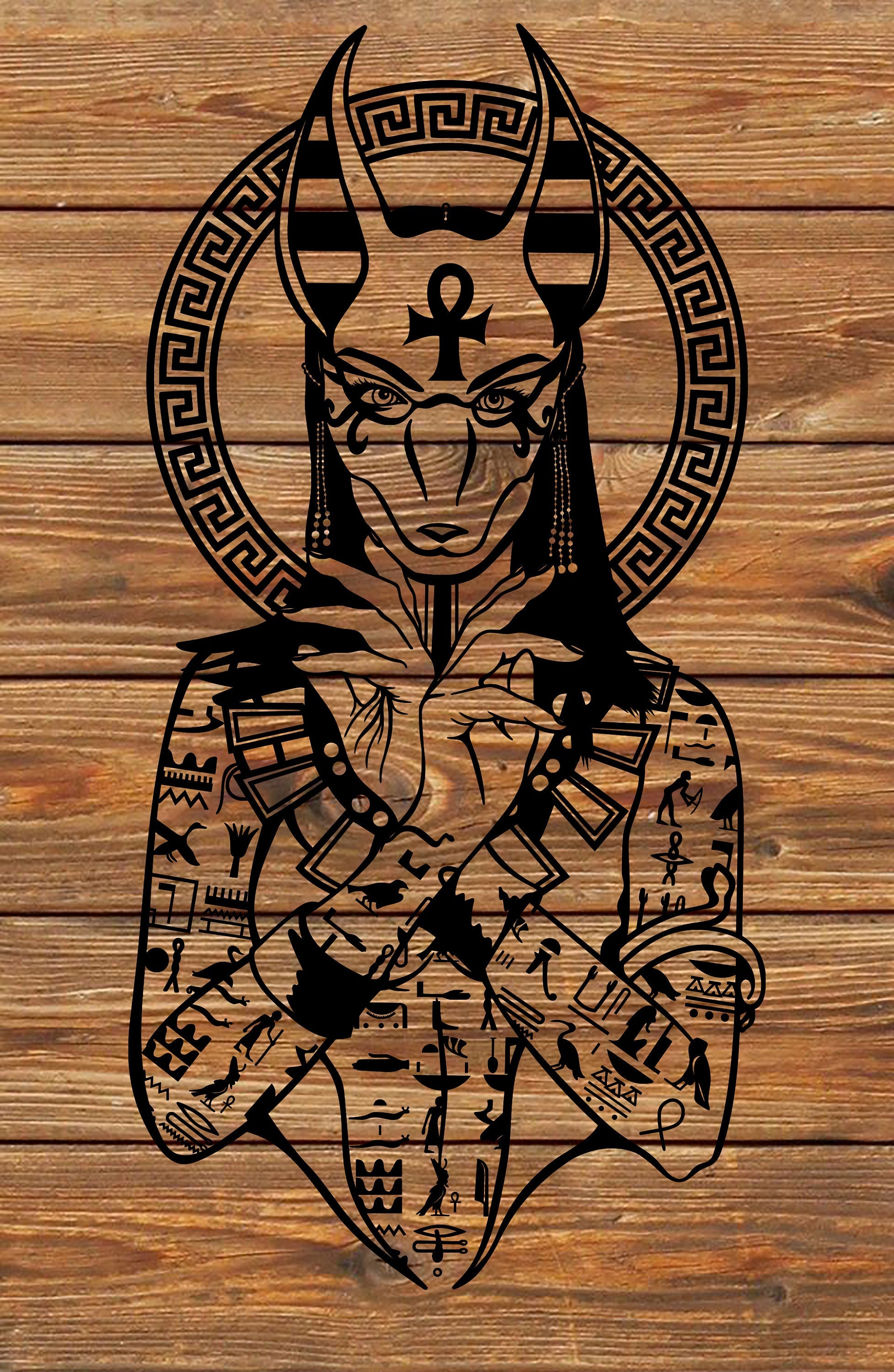 PNG SVG File Anubis Egyptian Girl God of Death Tattoo Cool - Etsy Denmark
