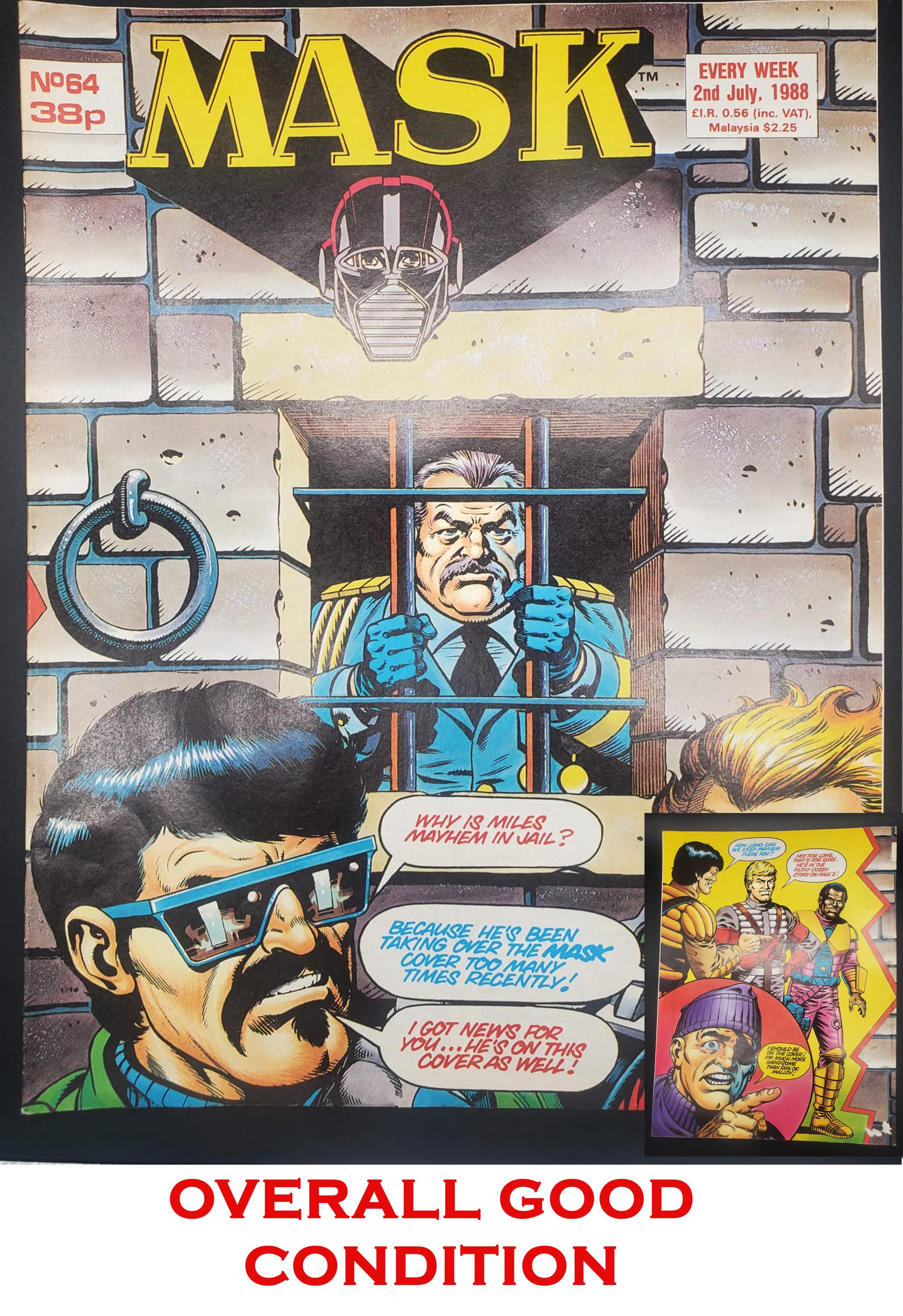 Vintage M.A.S.K. Comic Book, 1988 Cartoon Issue - Etsy