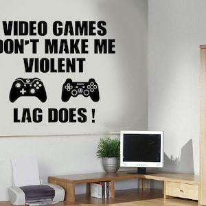 Gaming Wall Art Decal Mural Sticker - Boys Bedroom Video Games
