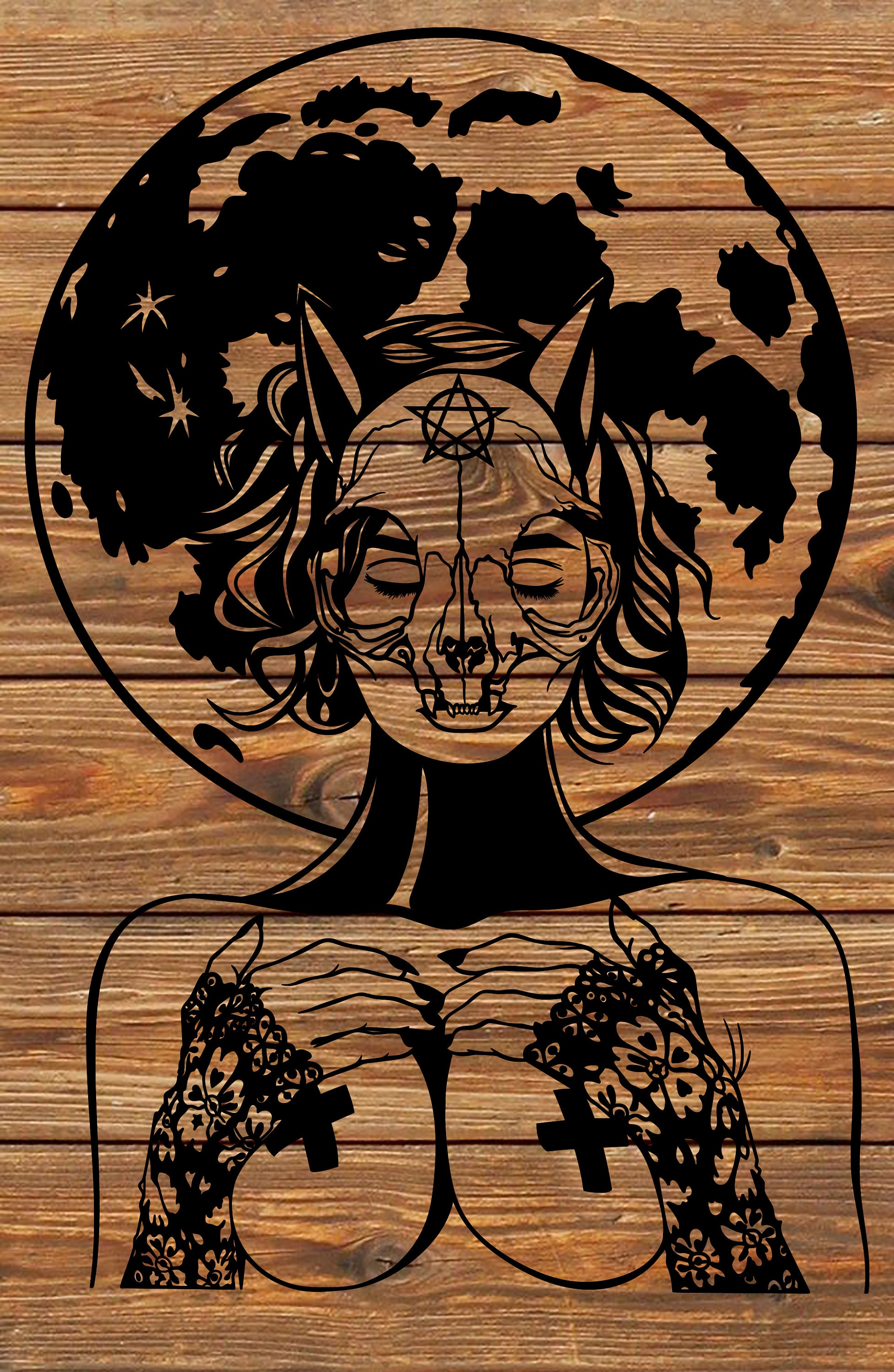 symbol the goddess nyx  Clip Art Library