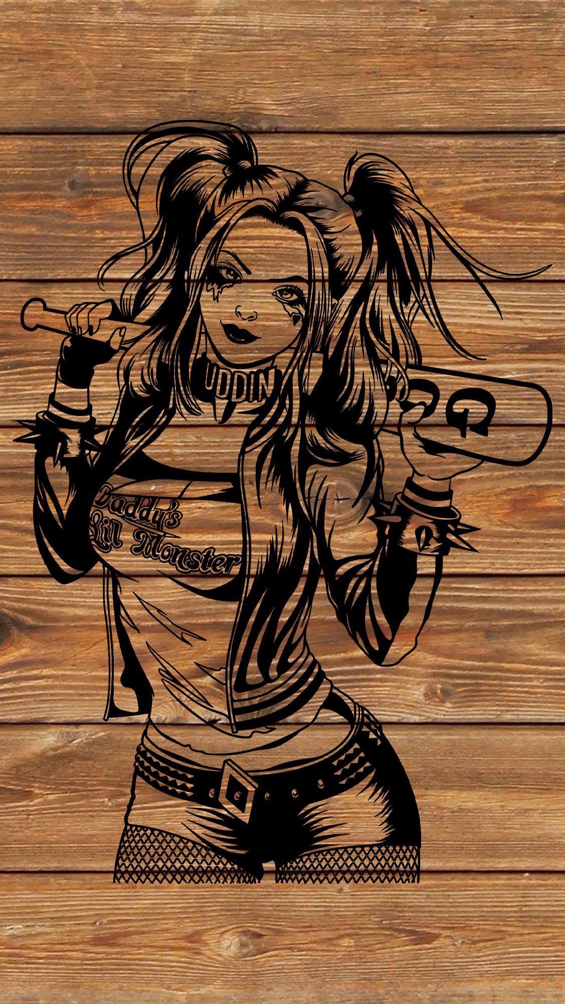 PNG SVG File Harley Quinn Harley Quinzel Cartoon | Etsy