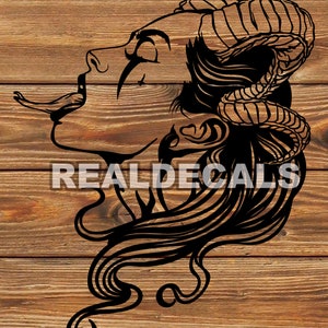 Fichier PNG SVG DXF - Diable - Démon - Satin - Mal - Pochoir de tatouage pour Cricut - Coupeur de vinyle