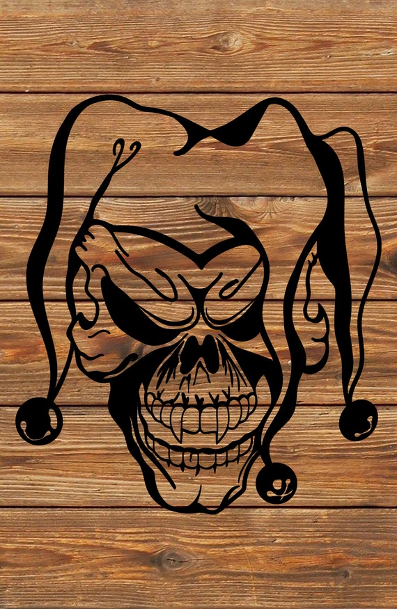 PNG SVG File Jester Skull Dead Stencil for Cricut - Etsy Australia