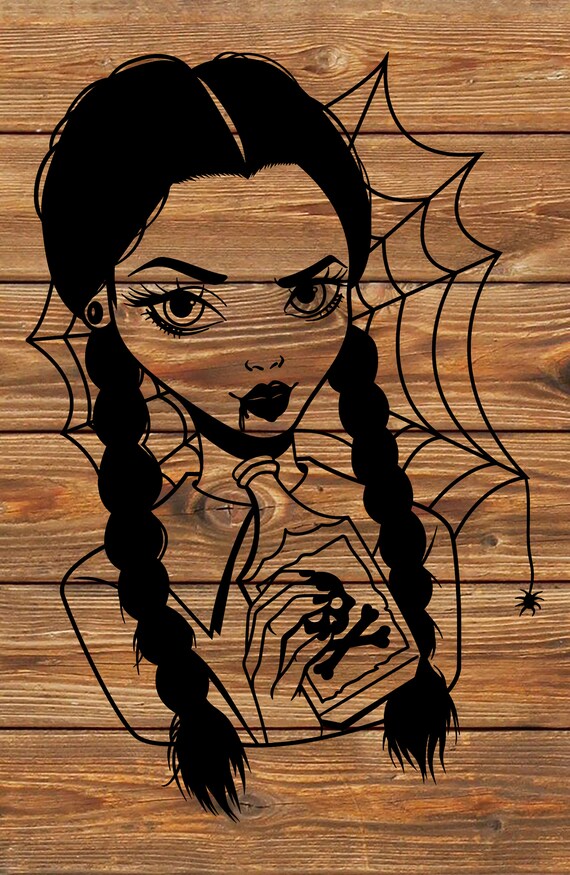 PNG SVG File Cute Goth Girl Cartoon Character Stencil - Etsy Sweden PNG SVG File Cute Goth Girl Cartoon Character Stencil - Etsy Sweden