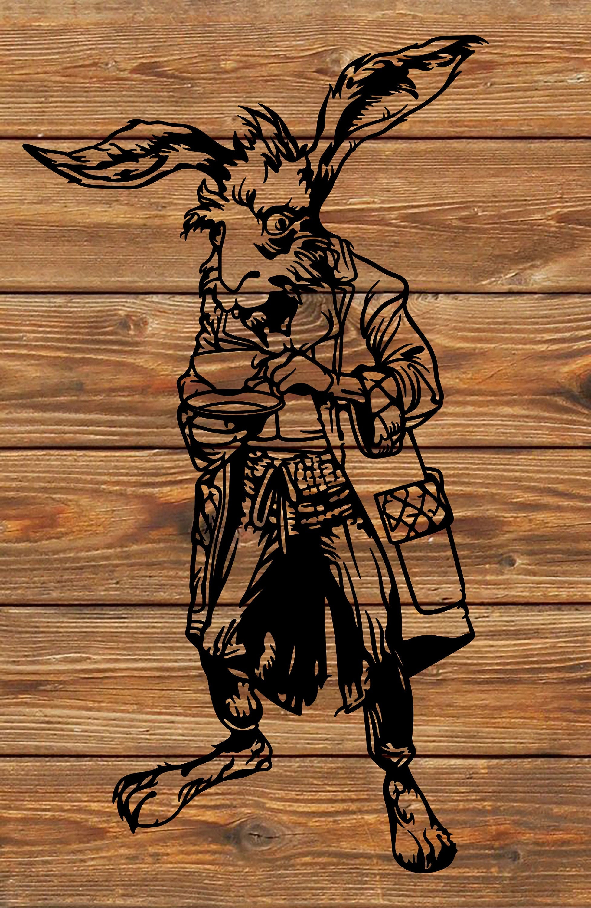 Digital Art & Collectibles Twisted Alice Tattoo Stencil Silhouette for Cricut Vinyl Cutter PNG