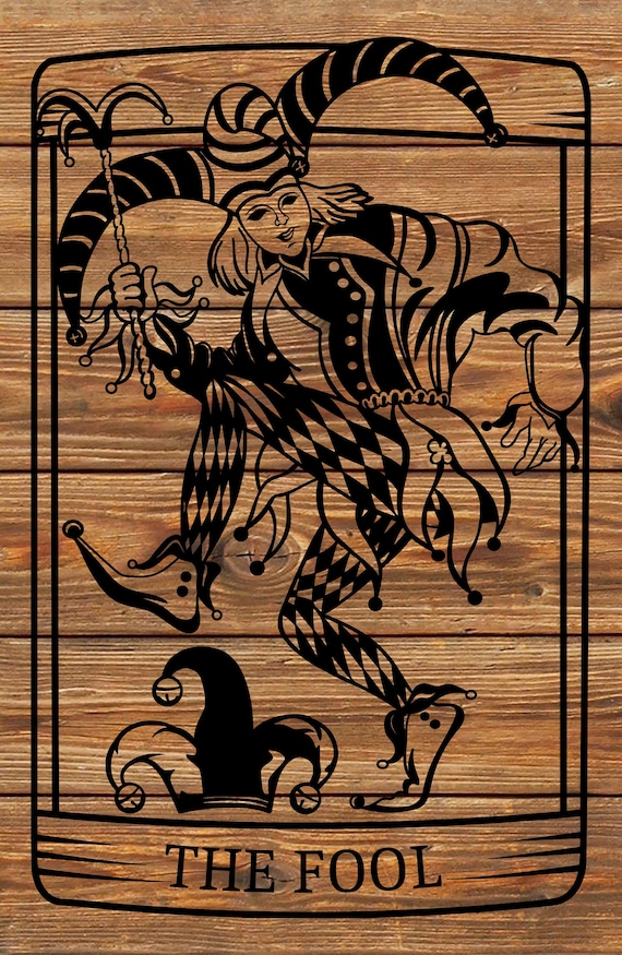 PNG SVG DXF ファイル - クール - 愚者 - 道化師 - タロット