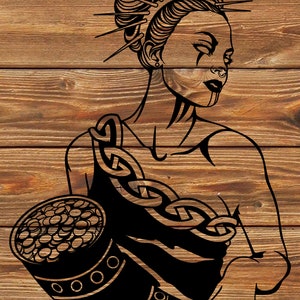 PNG SVG File 12 Goddess Tattoo BUNDLE Stencil for Cricut - Vinyl Cutter ...