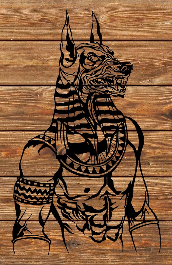 PNG SVG File Anubis Egyptian God of Death Tattoo Mandal Stencil for Cricut  Vinyl Cutter - Etsy Hong Kong