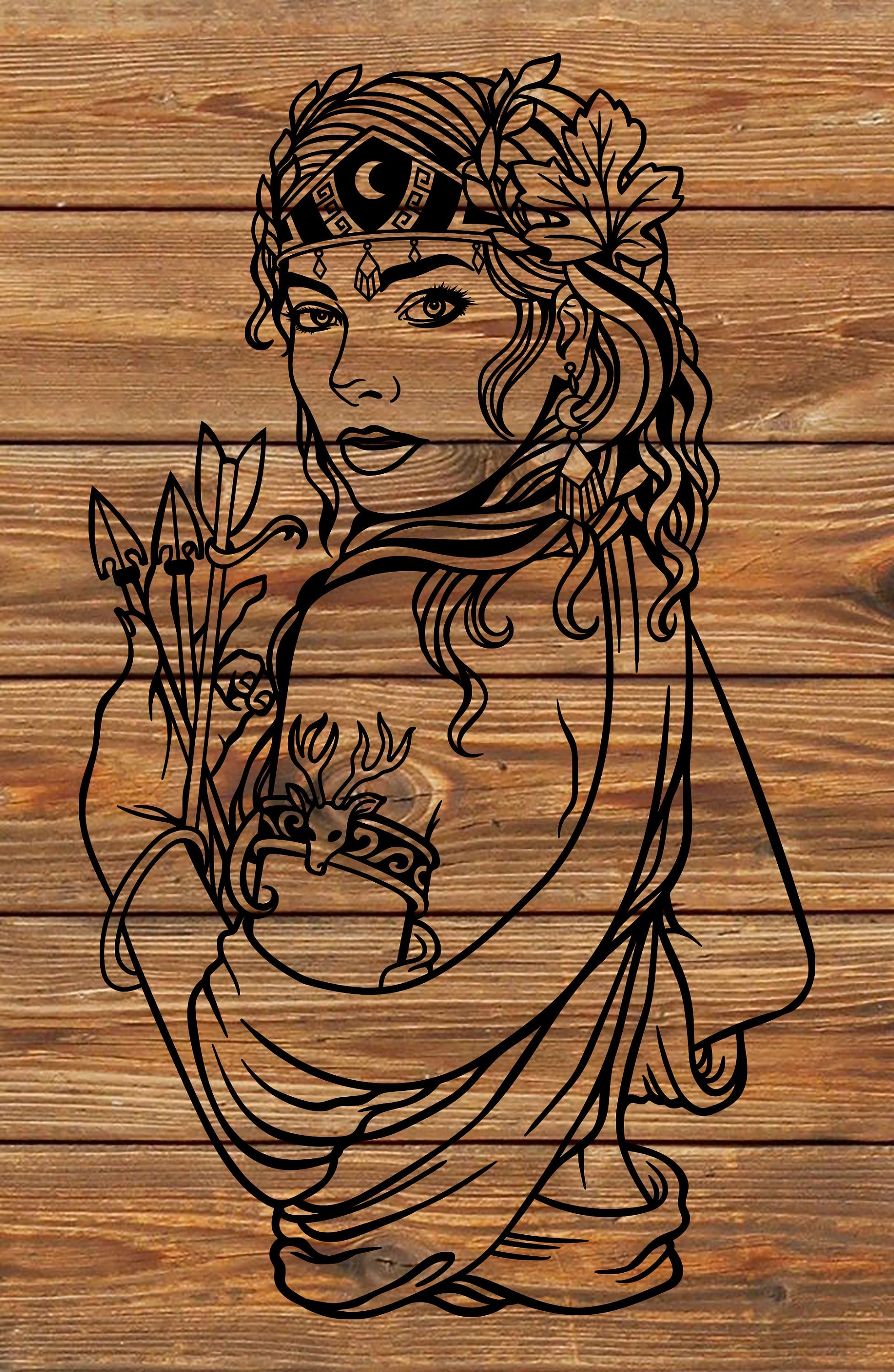 Digital Art & Collectibles Drawing & Illustration Tattoo Stencil for