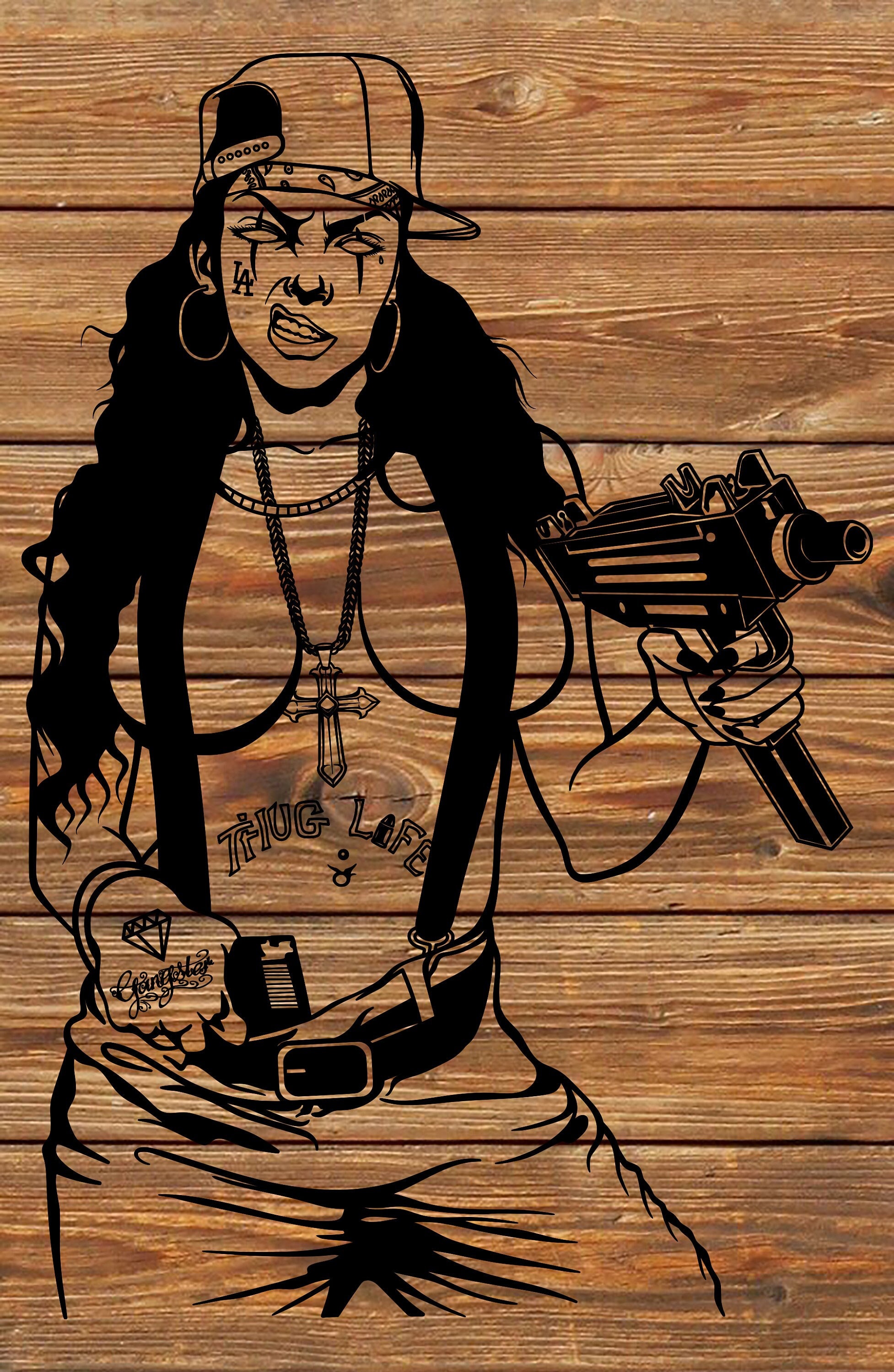 Chola Chicano Art - zwfr9rs