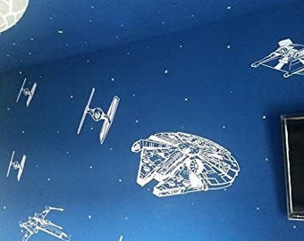 RD24 Star Wars Spaceship Starfighter Wall Art Sticker/Decal/Mural