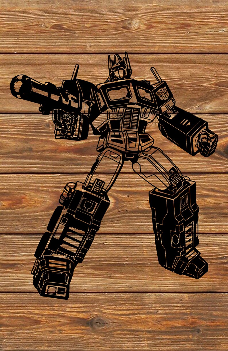 PNG SVG File Optimus Prime Transformers Autobot Cartoon | Etsy