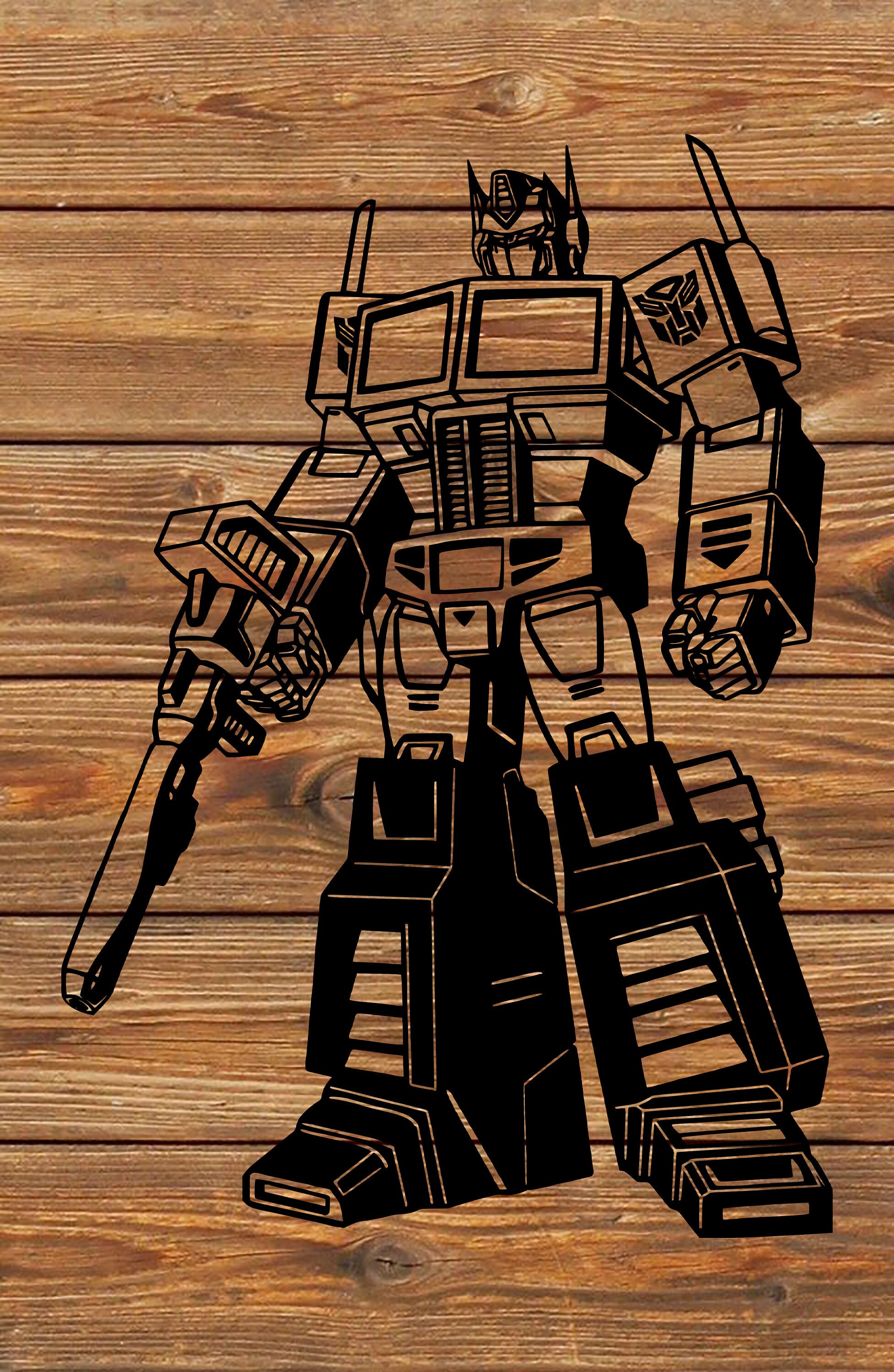 PNG SVG File Optimus Prime Transformers Autobot Cartoon | Etsy