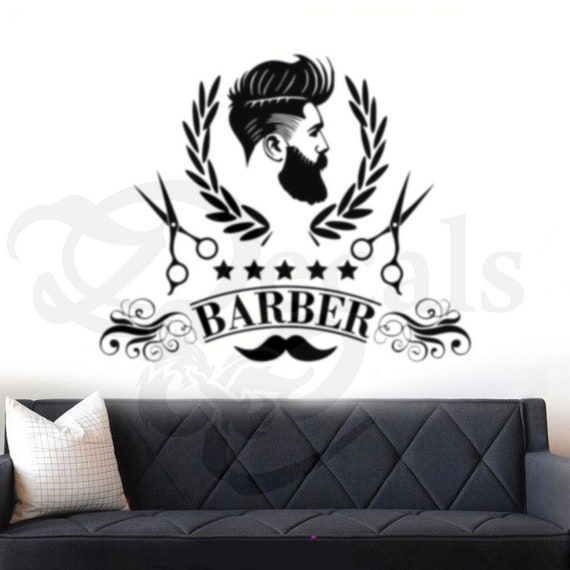 Barber Shop Wall Art/Window Sticker/Window Decal1 Etsy
