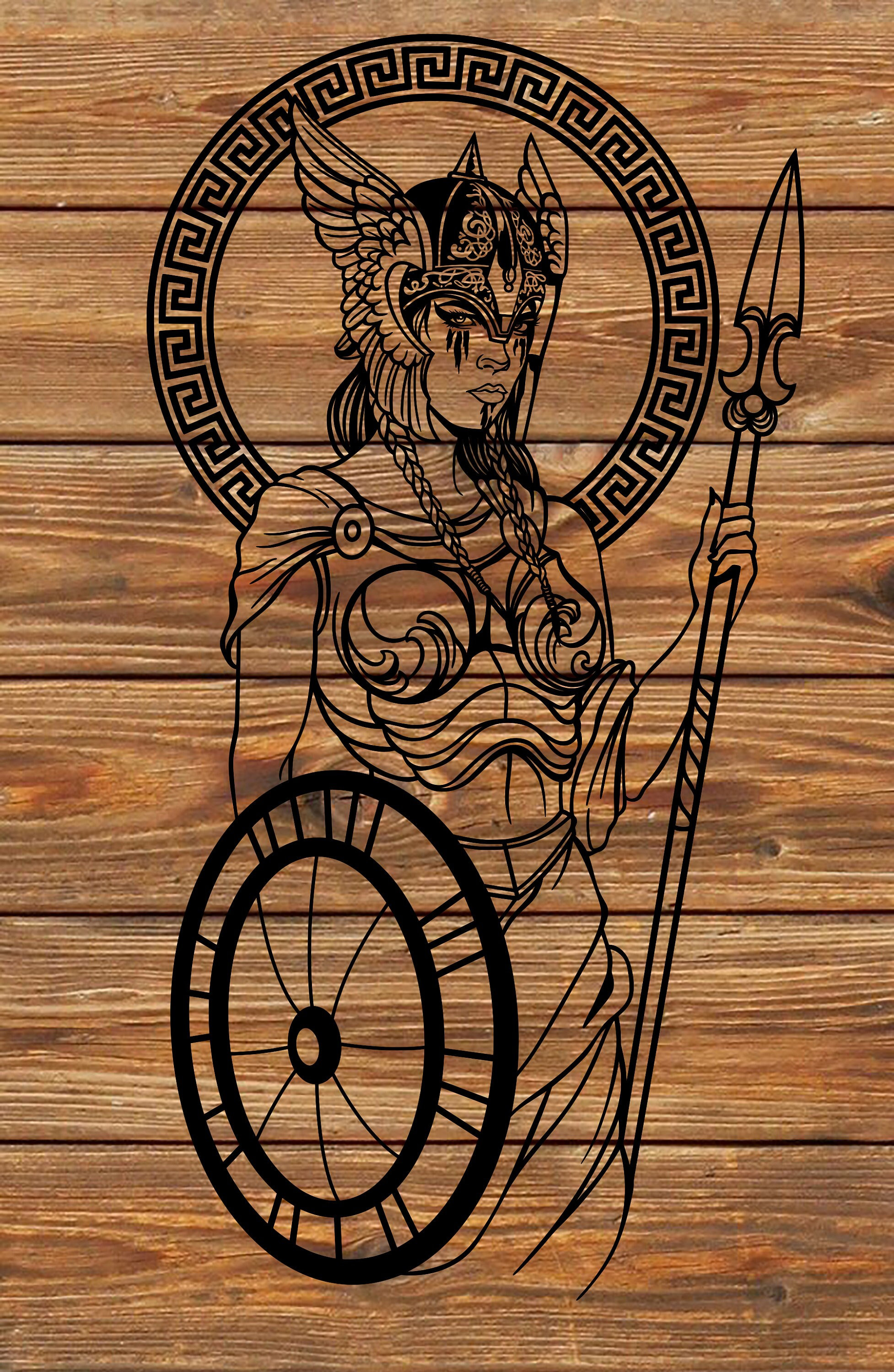 Athena Greek Goddess' Poster, picture, metal print, paint by Biglui