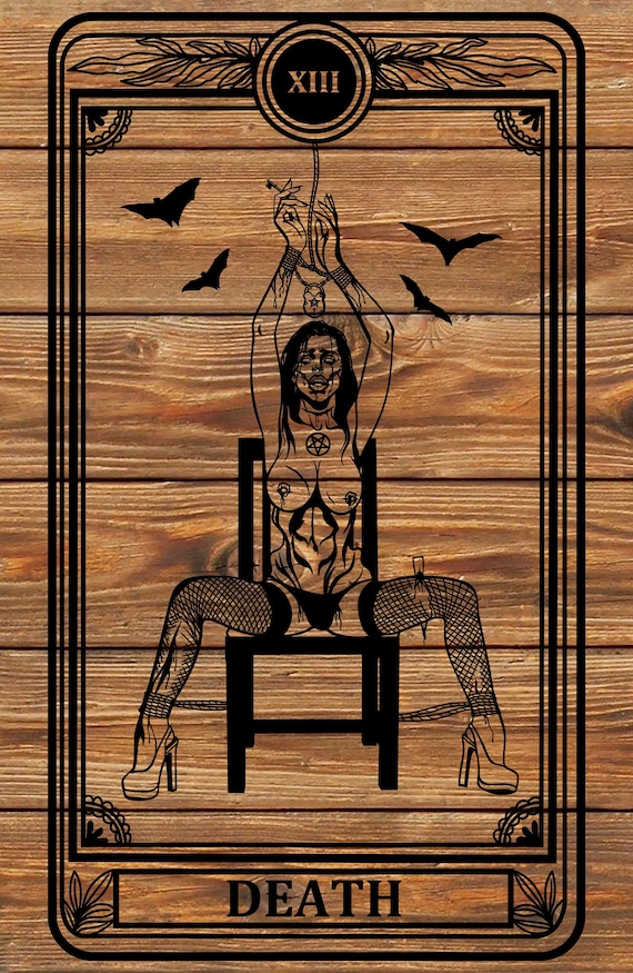 PNG SVG File Cool Tarot Card Death Tarot Cards Evil Etsy