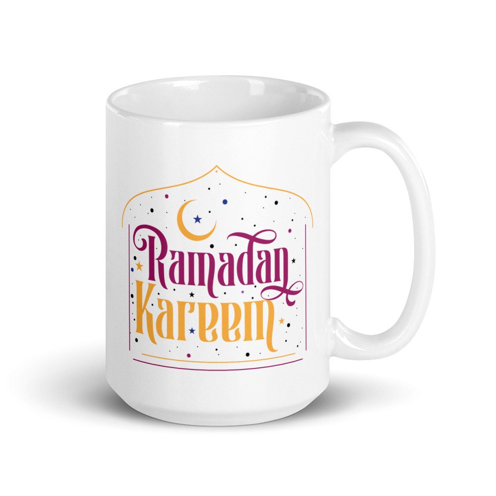 Ramadan Kareem Gift Mug, Ramadan Mubarak 2022 Tasse à Café, 1443 Fasting Gift, Suhoor et Iftar Migno