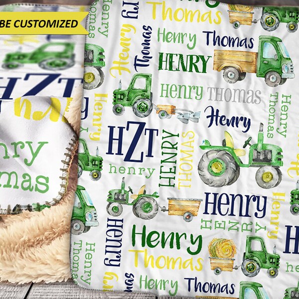 Tractor Baby Blanket Pattern Etsy
