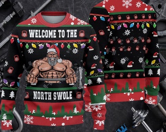 gym christmas sweaters