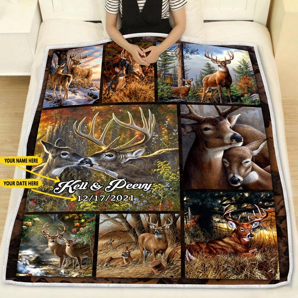 Deer Blanket Etsy