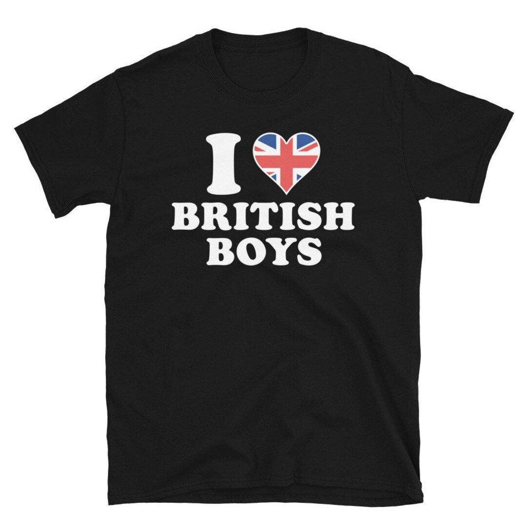 I Love British Boys T-shirt - Etsy