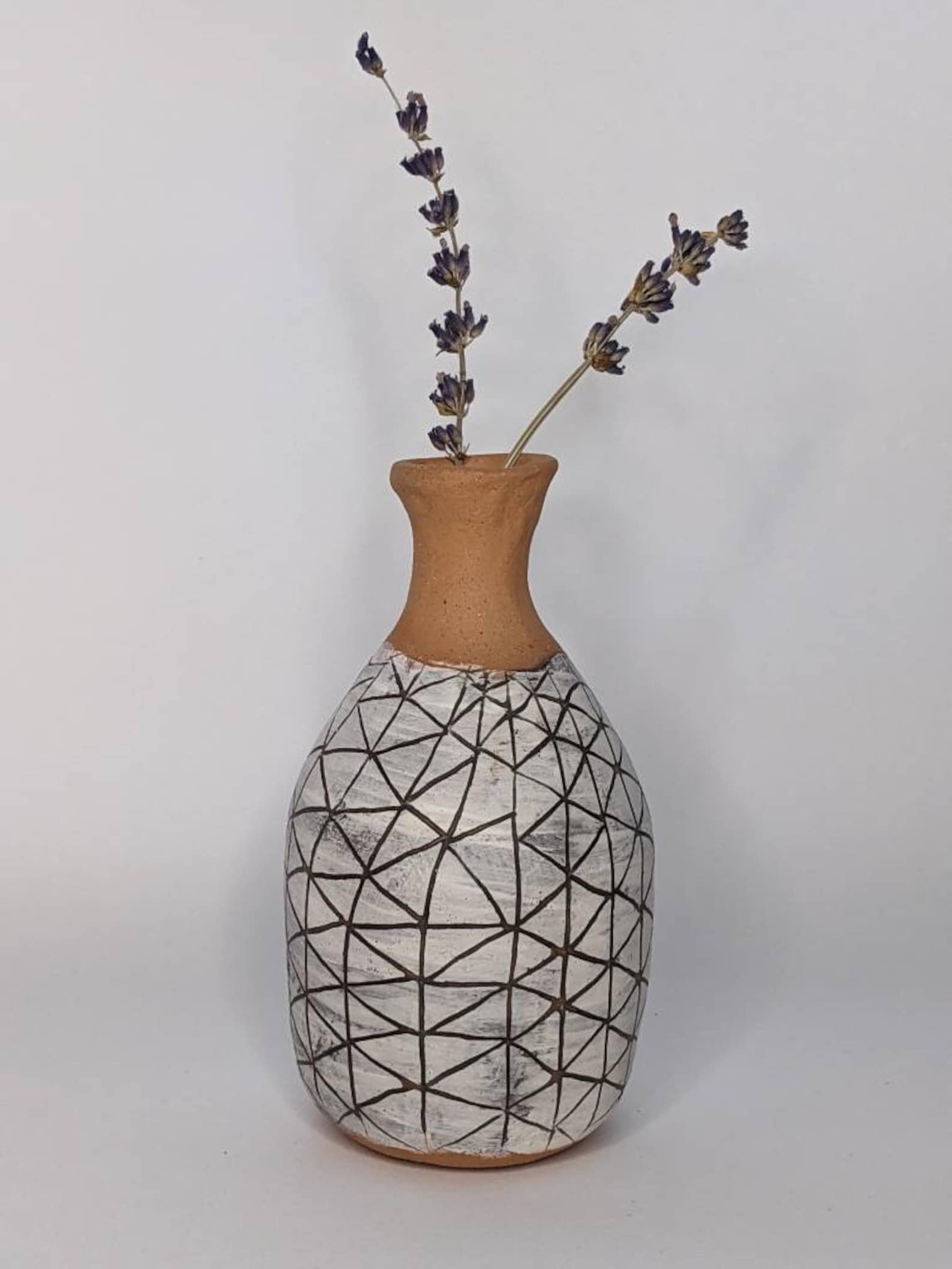 Handmade terracotta bud vases/ small ceramic vase/ bud vase Etsy