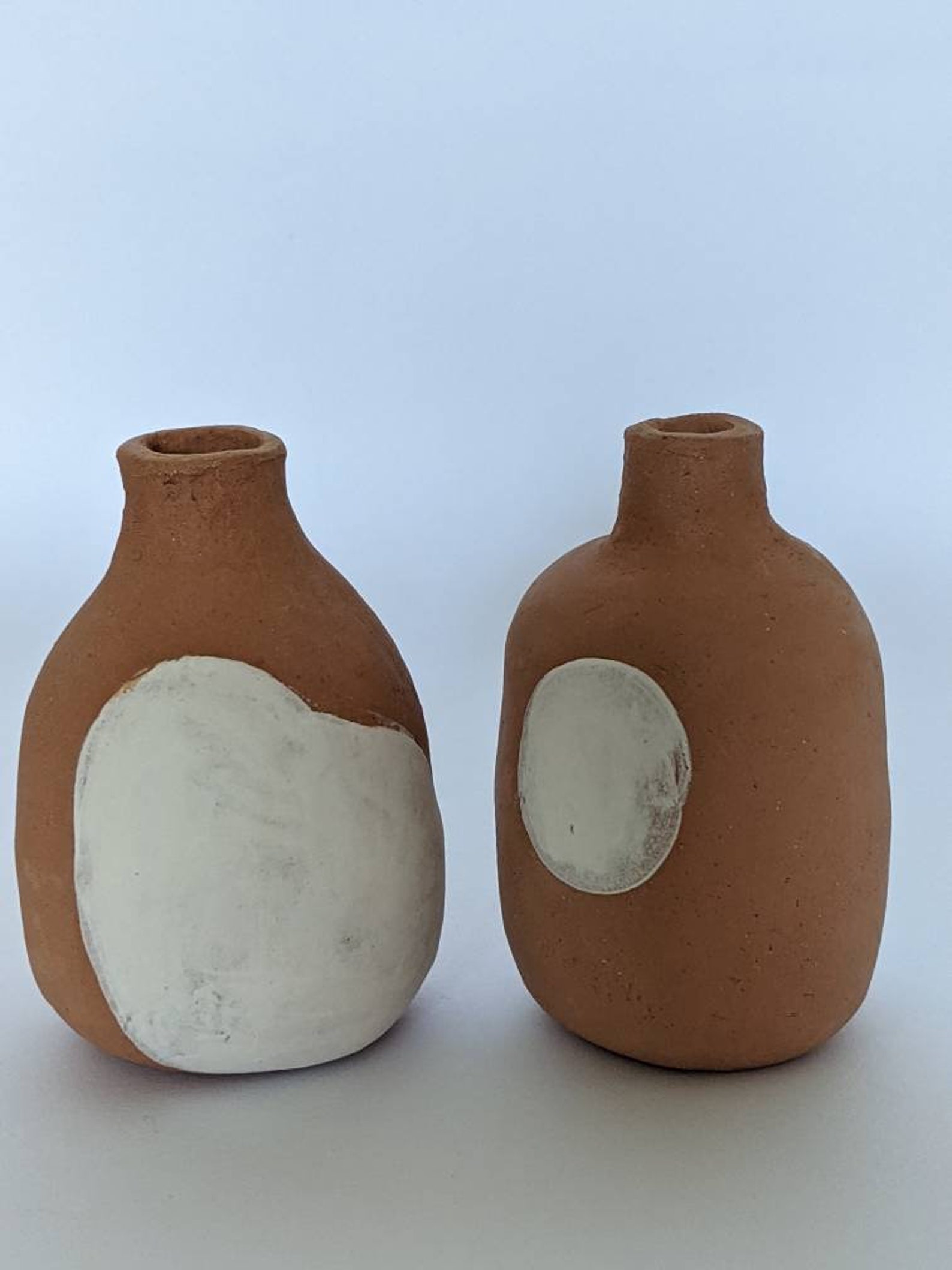 Handmade terracotta bud vases/ small ceramic vase/ bud vase Etsy
