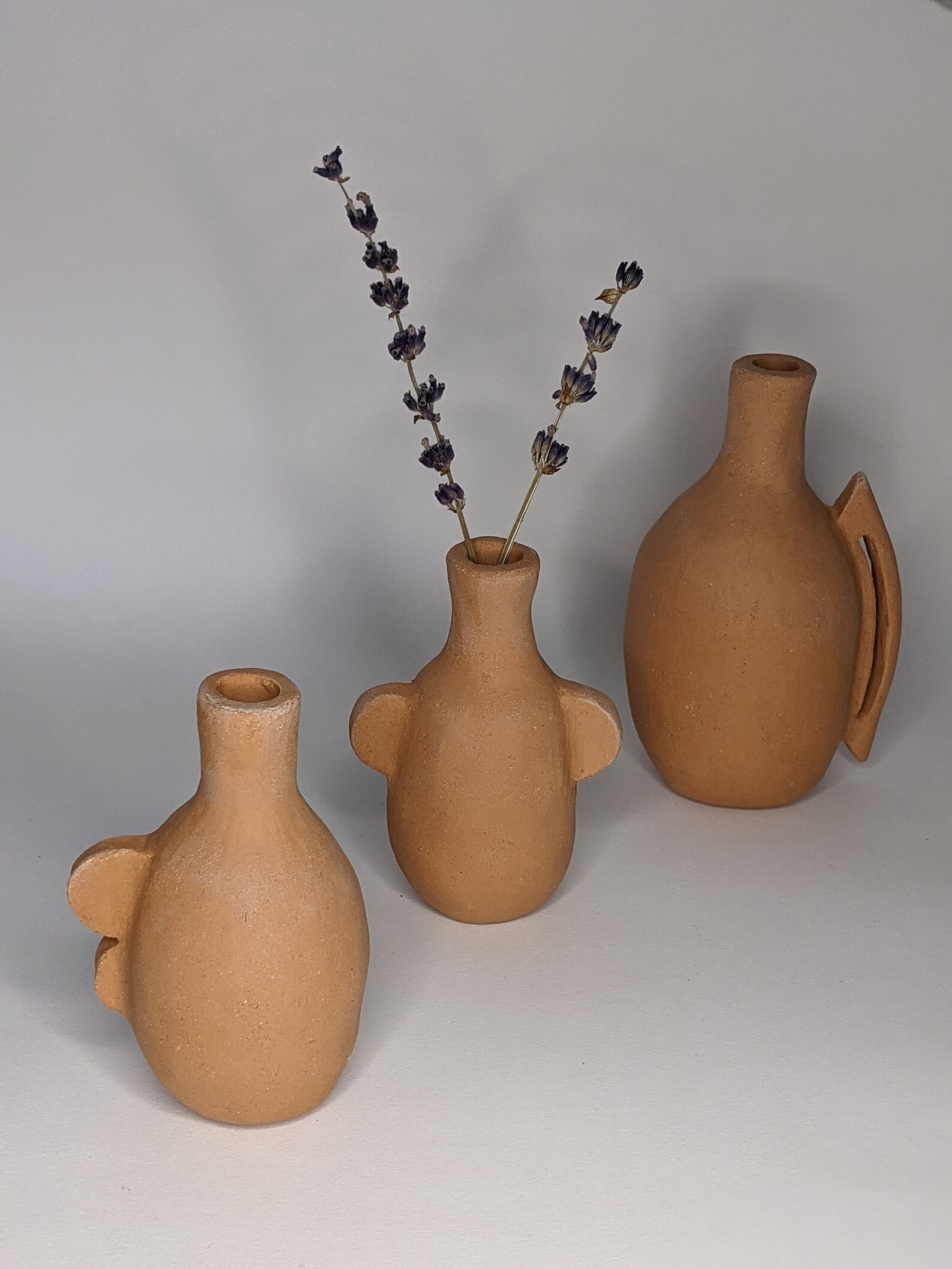 Handmade terracotta bud vases/ small ceramic vase/ bud vase Etsy