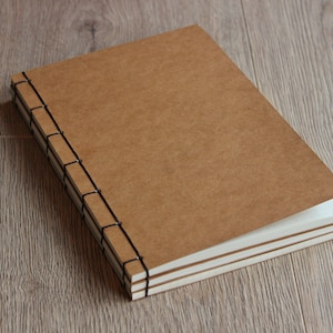 A5 Japanese Bound Notebook - Lined, Sqaure, Dotted, Plain