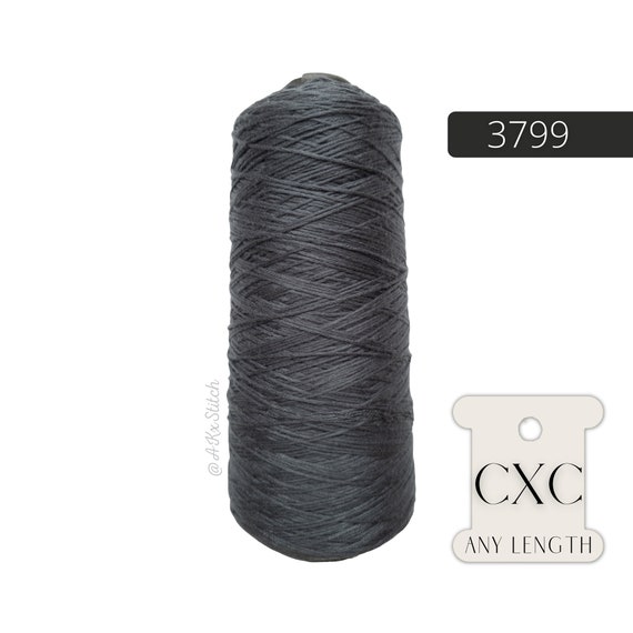 CXC 3799 Dark Grey Black Embroidery Thread by Metre, Cut 1-metre