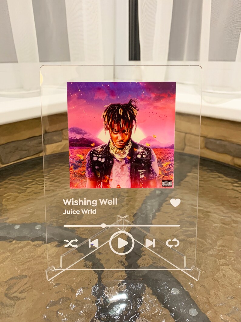 Acrylic Song Poster Acrylic Song Plaque Spotify Album