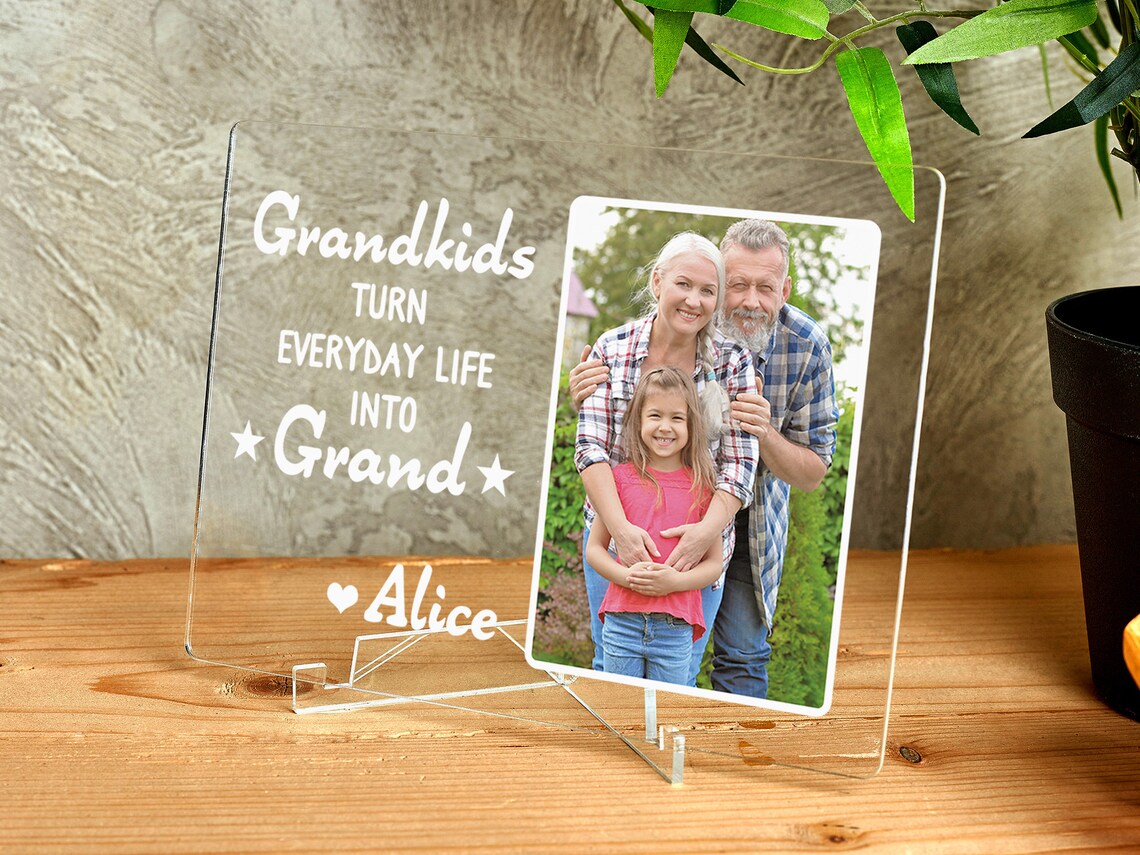 Grandparents Picture Frame Personalized Grandparents Photo Etsy